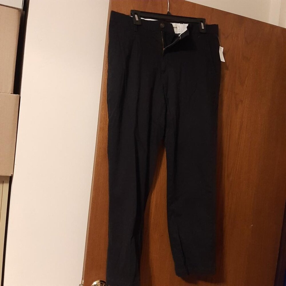 Goodthreads Men Slim Fit Comfort Stretch Chino Black Pants 33x29